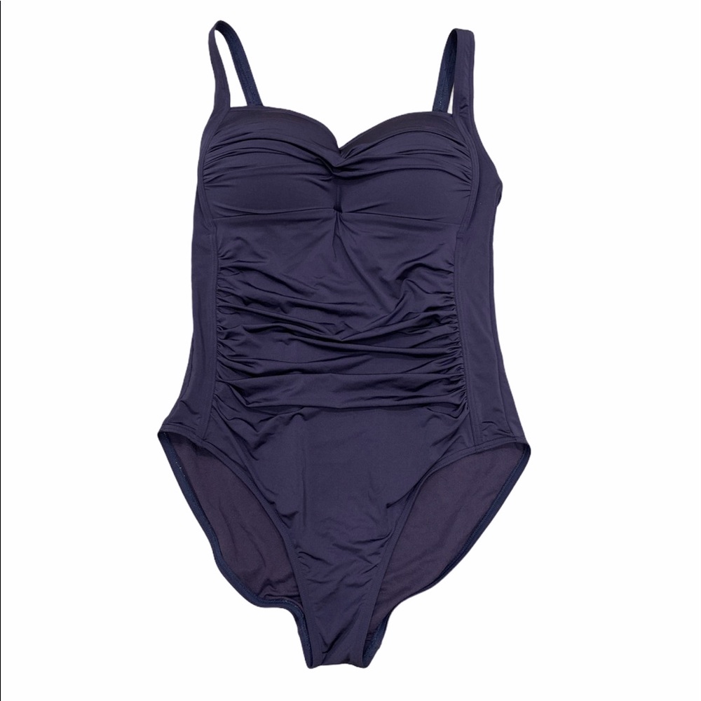 Bond-Eye Australia Nip Tuck navy ruched swim suit